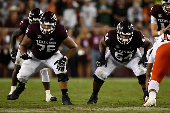 Texas A&M offensive lineman Layden Robinson
